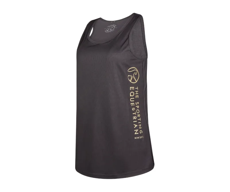 Sporting Equestrian Vest Top Ladies in Black